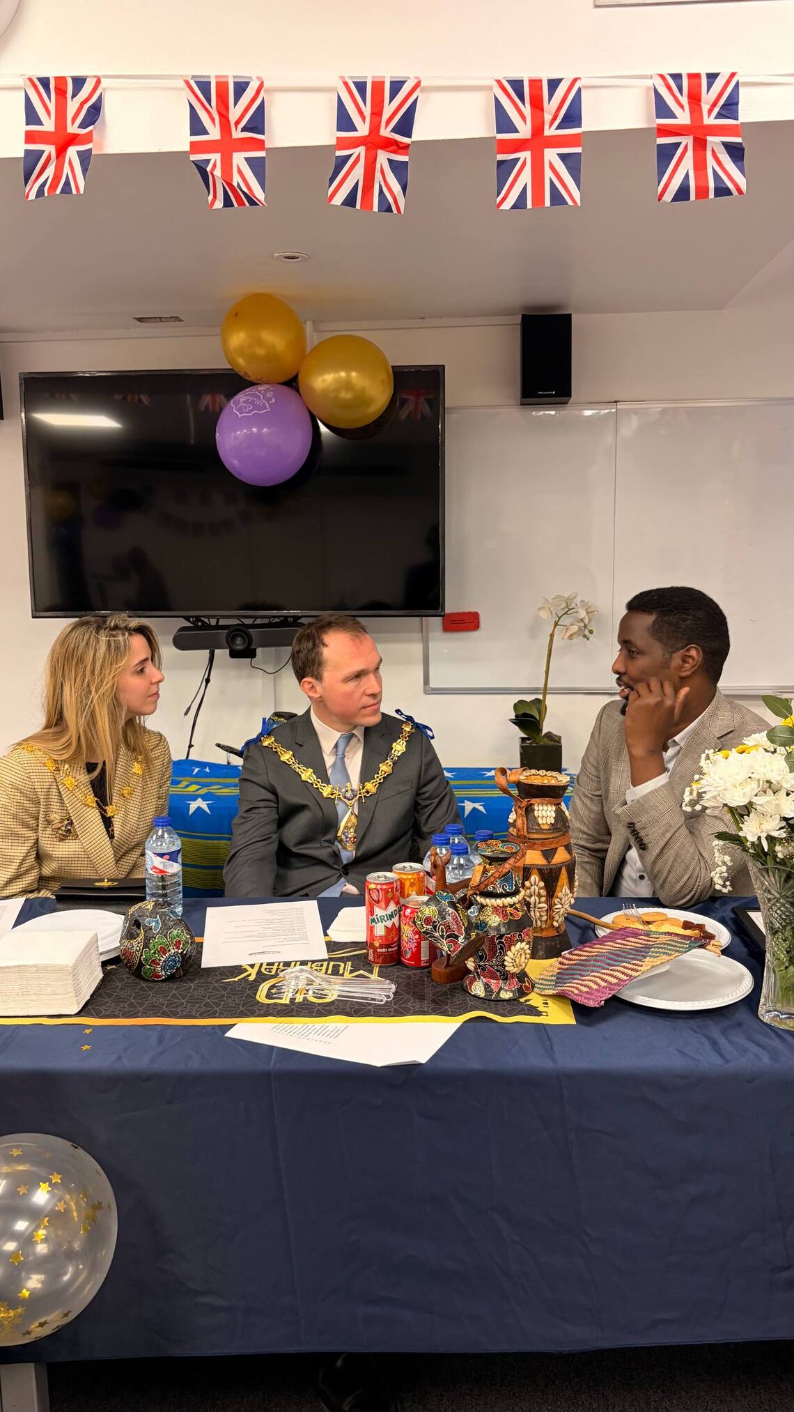 RBKC Mayor Tom Bennet with Somali Regional Minister Ahmed Faafale